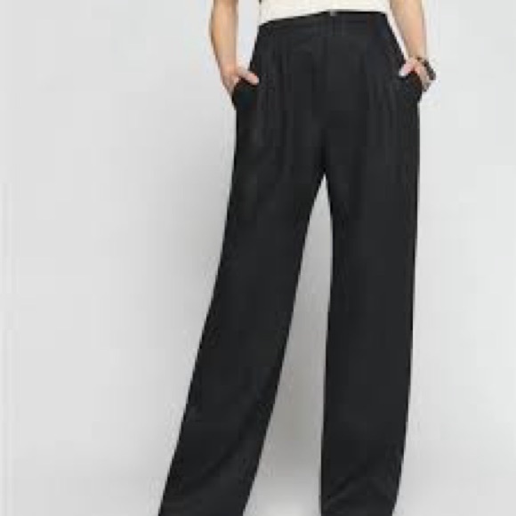 Reformation Pants - Reformation black wide leg trousers